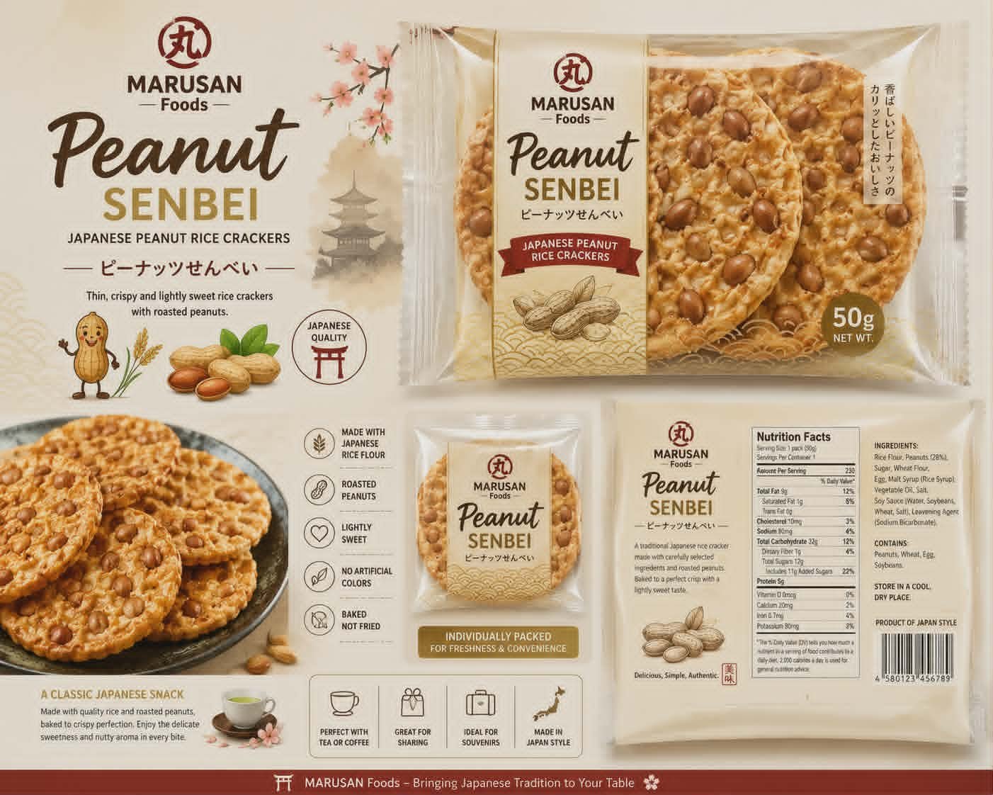 MARUSAN PEANUT SENBEI